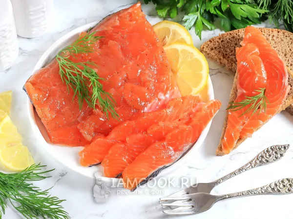 Фото блюда: Семужный посол красной рыбы