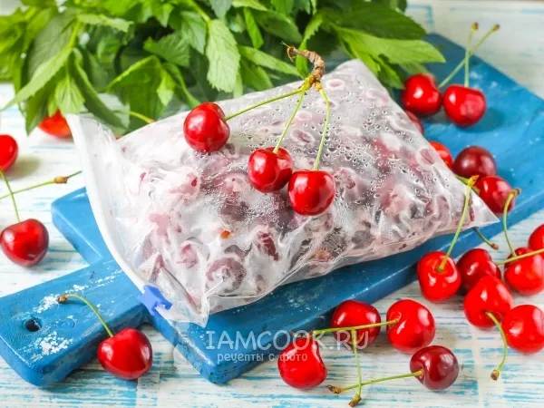 Фото блюда: Заморозка черешни без косточек (целиком)
