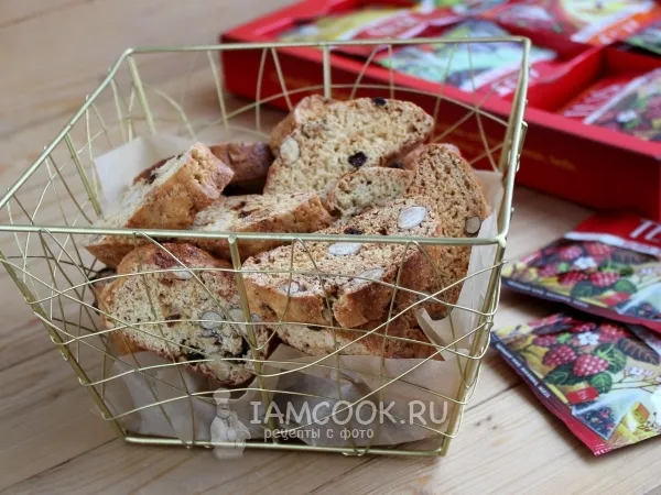 Фото блюда: Итальянское печенье «Бискотти» с миндалем