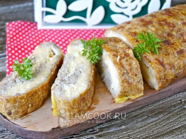 Фото блюда: Куриный рулет с сыром