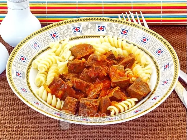 Фото блюда: Гуляш из лёгкого