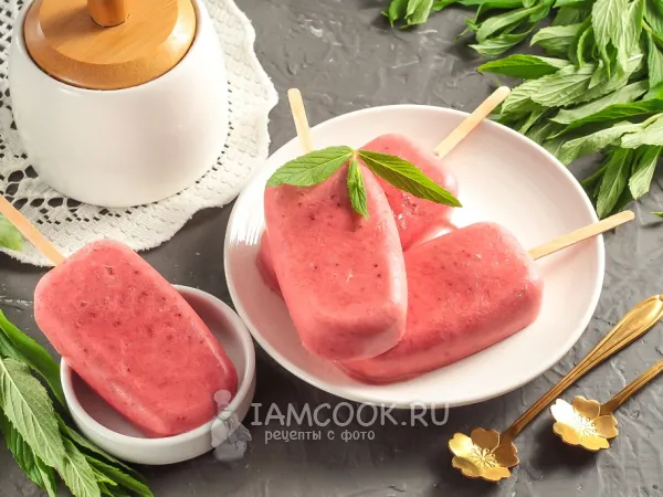 Фото блюда: Мороженое с вином