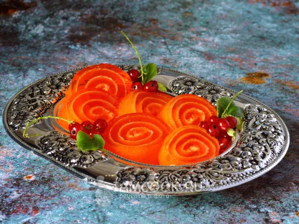 Фото блюда: Желейный рулет (без выпечки)