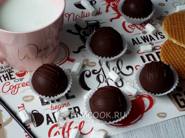 Фото блюда: Шоколадные бомбочки с маршмеллоу