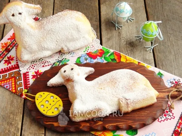 Фото блюда: Пасхальный барашек (выпечка)