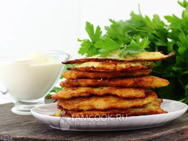 Фото блюда: Драники из кабачков и картофеля