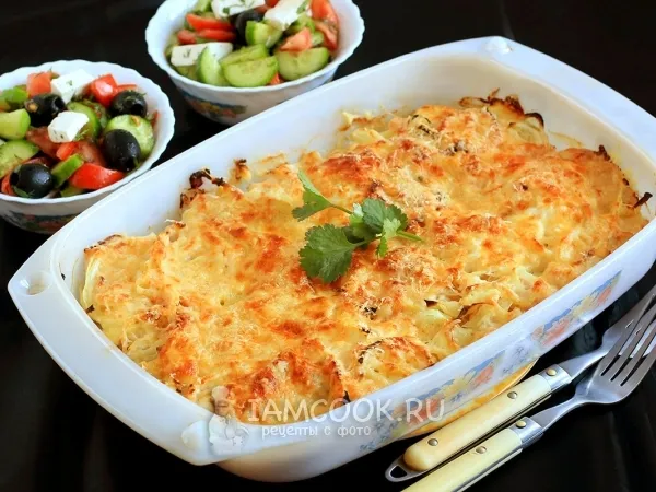 Фото блюда: Мясо по-французски из курицы и картофеля