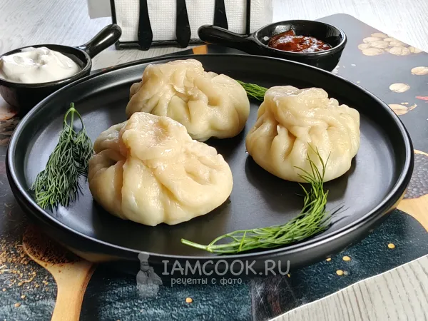 Фото блюда: Хинкали с сыром и зеленью