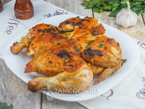 Фото блюда: Курица по-аджарски на сковороде