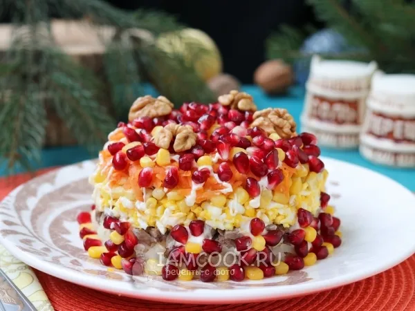 Фото блюда: Салат «Ричард» с гранатом
