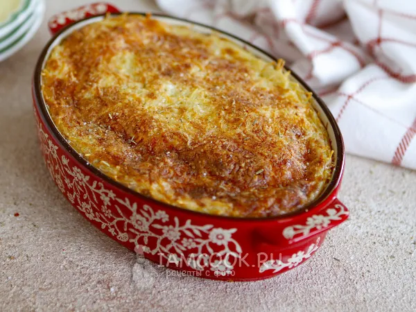 Фото блюда: Запеканка из вермишели в аэрогриле