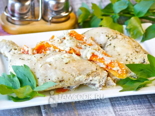 Фото блюда: Тушеные окорочка в мультиварке