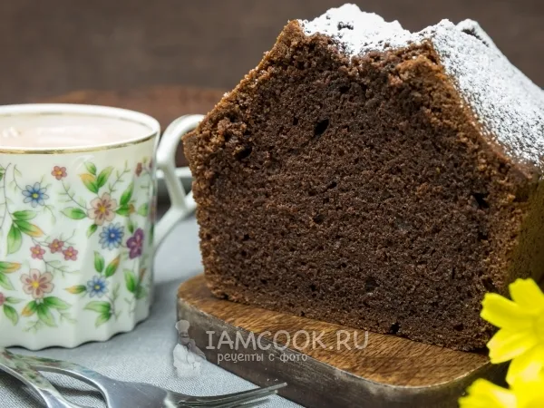 Фото блюда: Шоколадный кекс на сметане