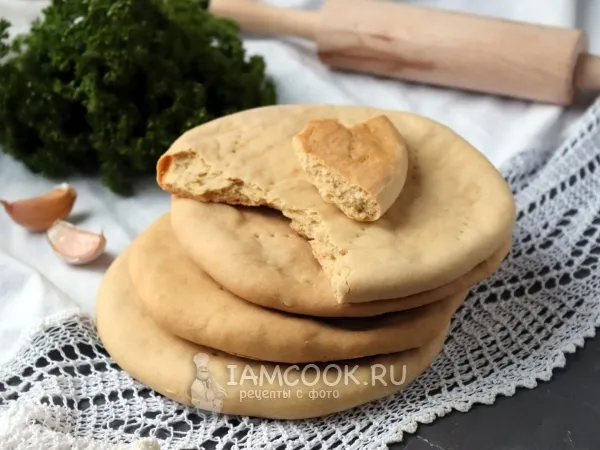 Фото блюда: Постные лепешки без дрожжей в духовке