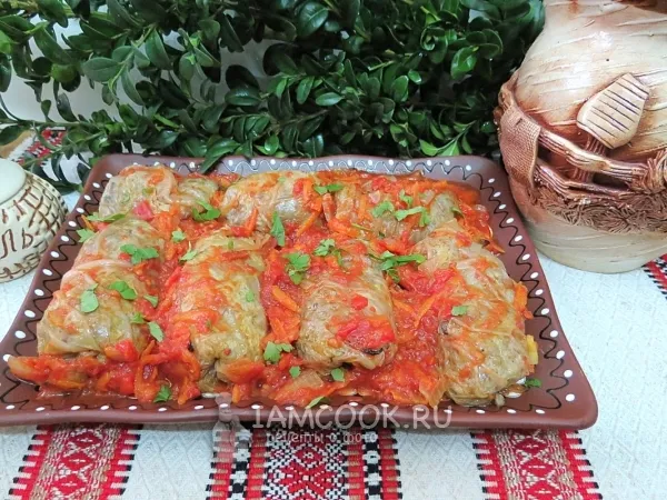 Фото блюда: Голубцы с гречкой и грибами