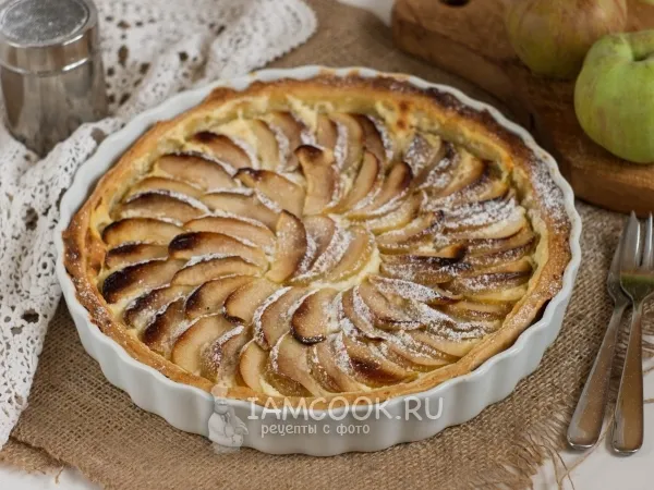 Фото блюда: Яблочный пирог с творогом (без яиц)