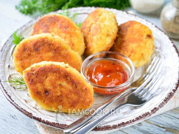 Фото блюда: Куриные котлеты с салом