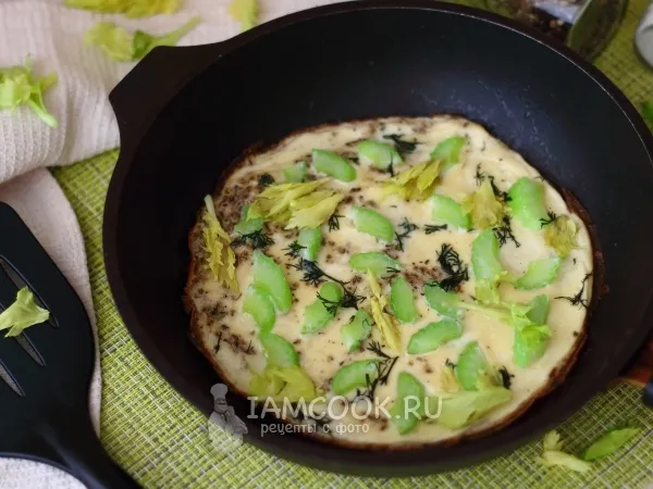 Фото блюда: Омлет с сельдереем