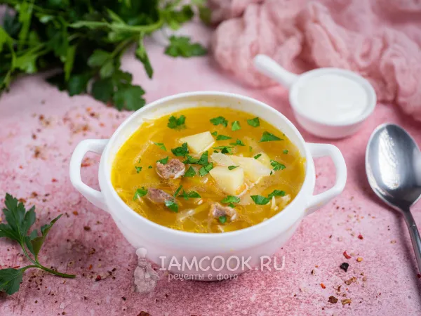 Фото блюда: Щи из свежей капусты в афганском казане