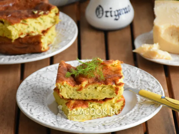 Фото блюда: Запеканка из цукини с нутовой мукой и сыром