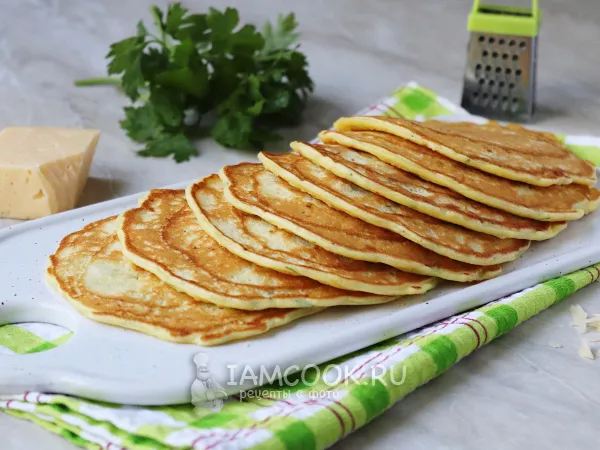 Фото блюда: Сырные панкейки
