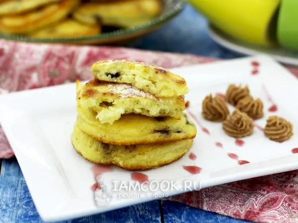 Фото блюда: Оладьи с шоколадом