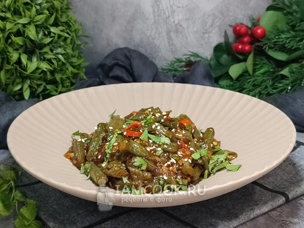 Фото блюда: Стручковая фасоль в кисло-сладком соусе