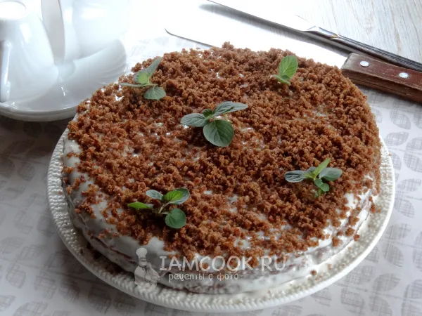 Фото блюда: Торт «Черный принц» на кефире