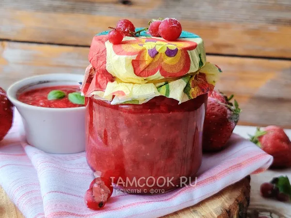 Фото блюда: Джем из клубники и красной смородины