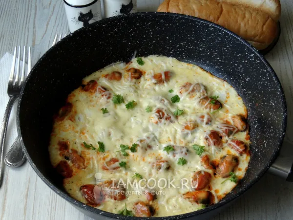 Фото блюда: Омлет с мидиями