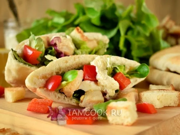 Фото блюда: Конвертики а-ля «Цезарь»