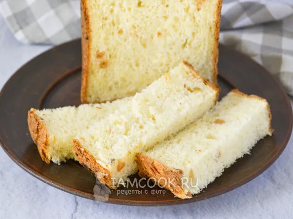 Фото блюда: Хлеб с изюмом в хлебопечке