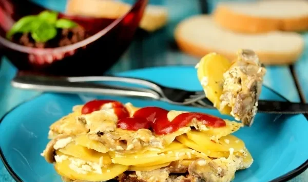 Фото блюда: Мясо по-французски в мультиварке