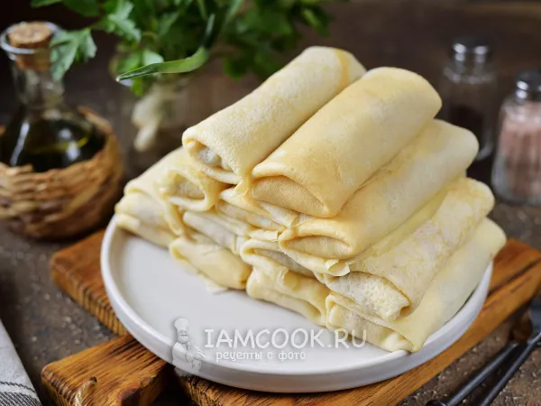 Фото блюда: Блинчики с сердцем свиным