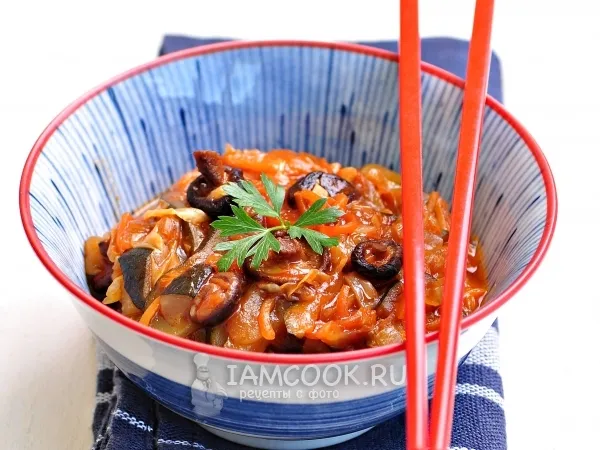 Фото блюда: Овощное рагу из кабачков и капусты