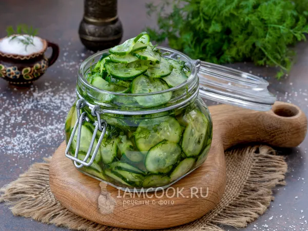 Фото блюда: Прессгурка (шведская закуска из огурцов)