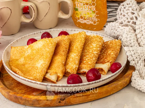 Фото блюда: Блины из рисовой муки на миндальном молоке