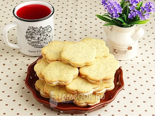 Фото блюда: Лимонное печенье с кремом