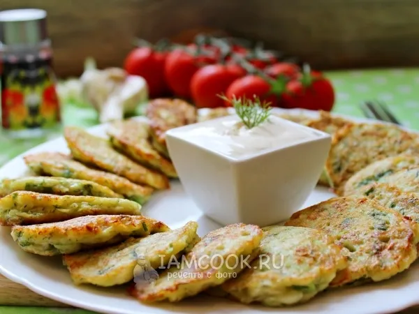 Фото блюда: Оладьи из кабачка и цветной капусты