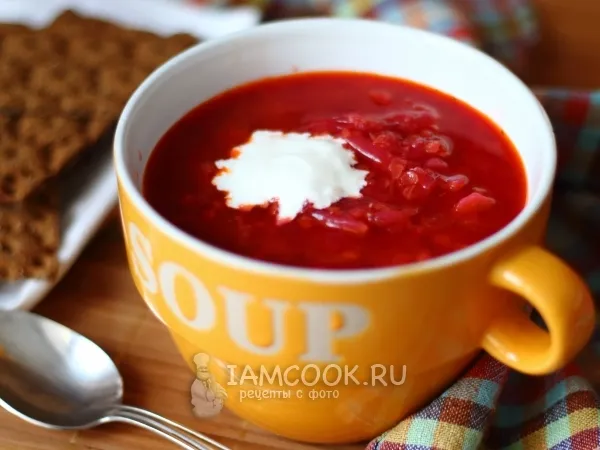 Фото блюда: Борщ с чечевицей (постный)