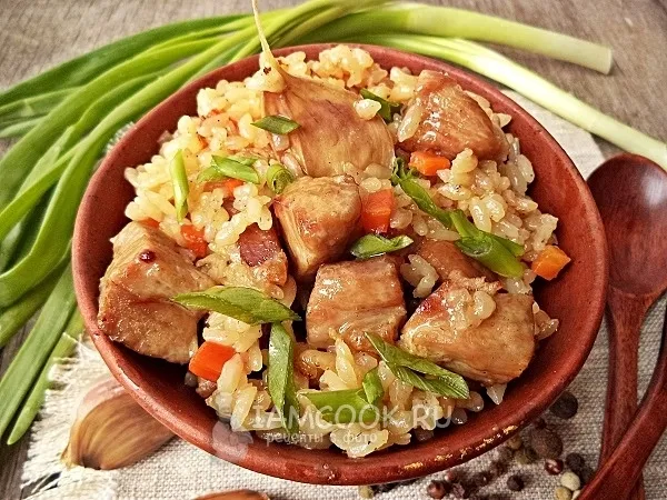 Фото блюда: Рисовая каша с мясом