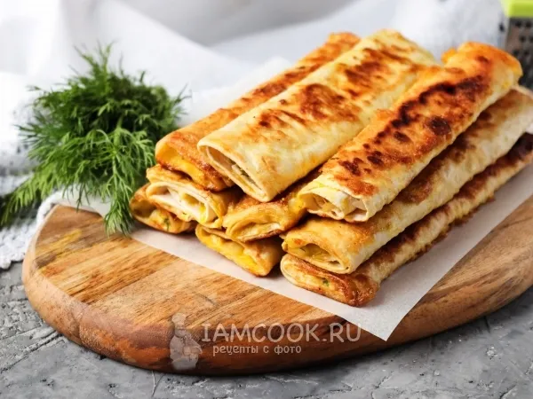 Фото блюда: Сырные палочки из лаваша