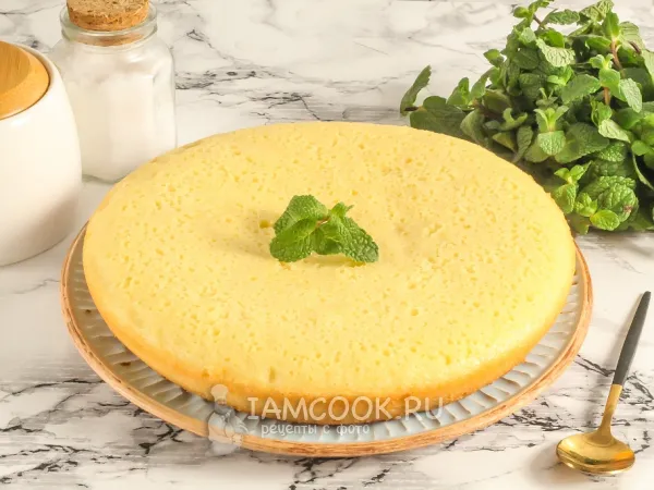 Фото блюда: Бисквит в мультиварке без миксера