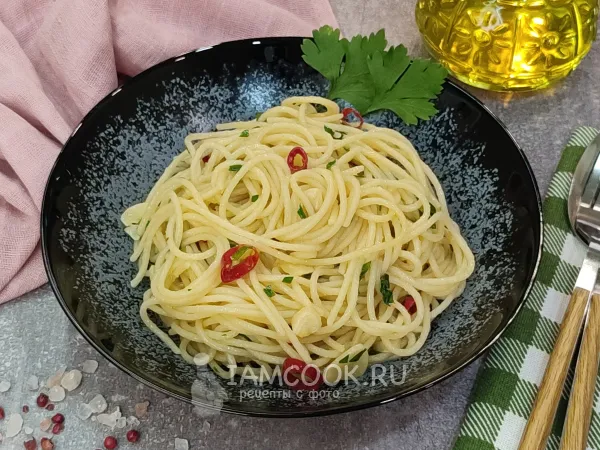 Фото блюда: Паста алио олио