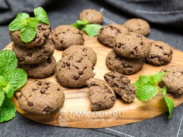 Фото блюда: Печенье с гречневой мукой и шоколадом