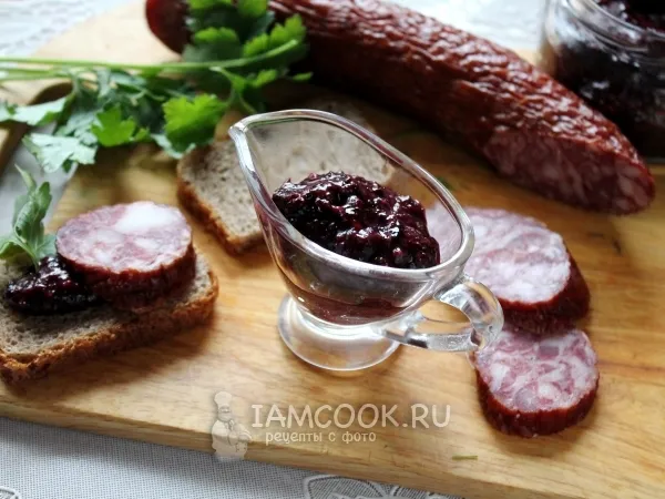 Фото блюда: Аджика из черной смородины
