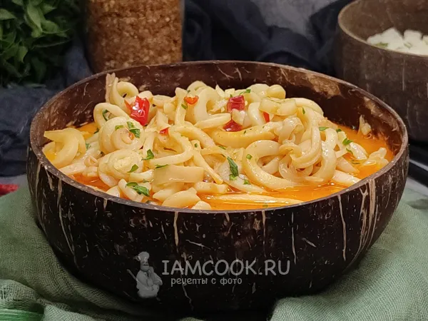 Фото блюда: Кальмары в кокосовом молоке