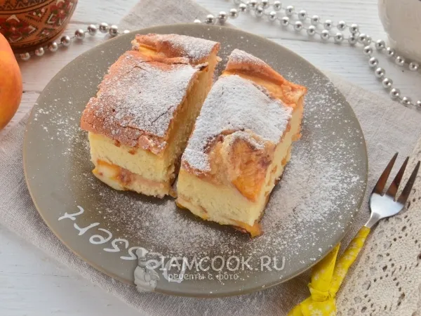 Фото блюда: Шарлотка с нектаринами