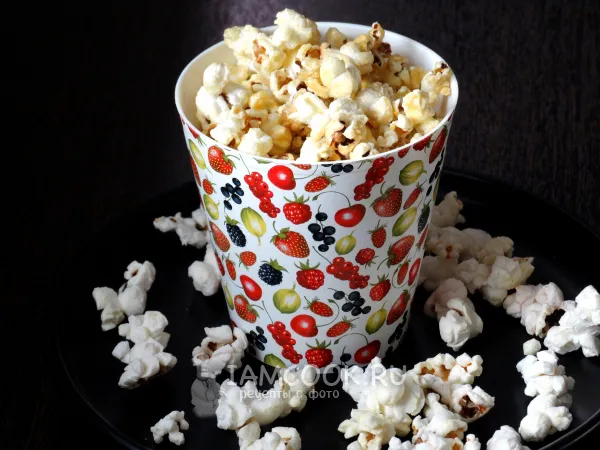 Фото блюда: Попкорн с мёдом