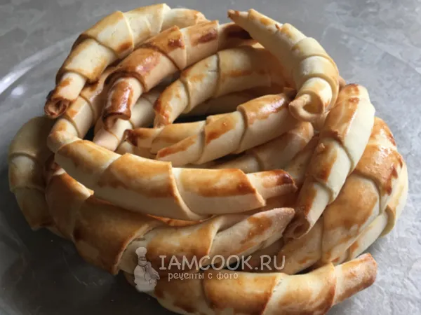 Фото блюда: Лимонные рогалики из рисовой муки (безглютеновые)